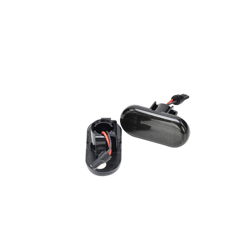 Image secondaire de AUTO-STYLE Set de clignoteurs latérales LED compatible avec Renault Divers - Smoke - incl. Dynamic Running Light, Gris fumé