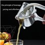 XKONG Juicer manuel en métal - Presse-fruits - Portable - Outil de pressage de fruits - Extracteur haute performance
