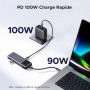 UGREEN Uno 10Gbps Hub USB C HDMI 4K 60Hz PD 100W Charge 4 Data Ports 2A2C 6 en 1 Docking Station Compatible avec iPhone 16 15 Sé