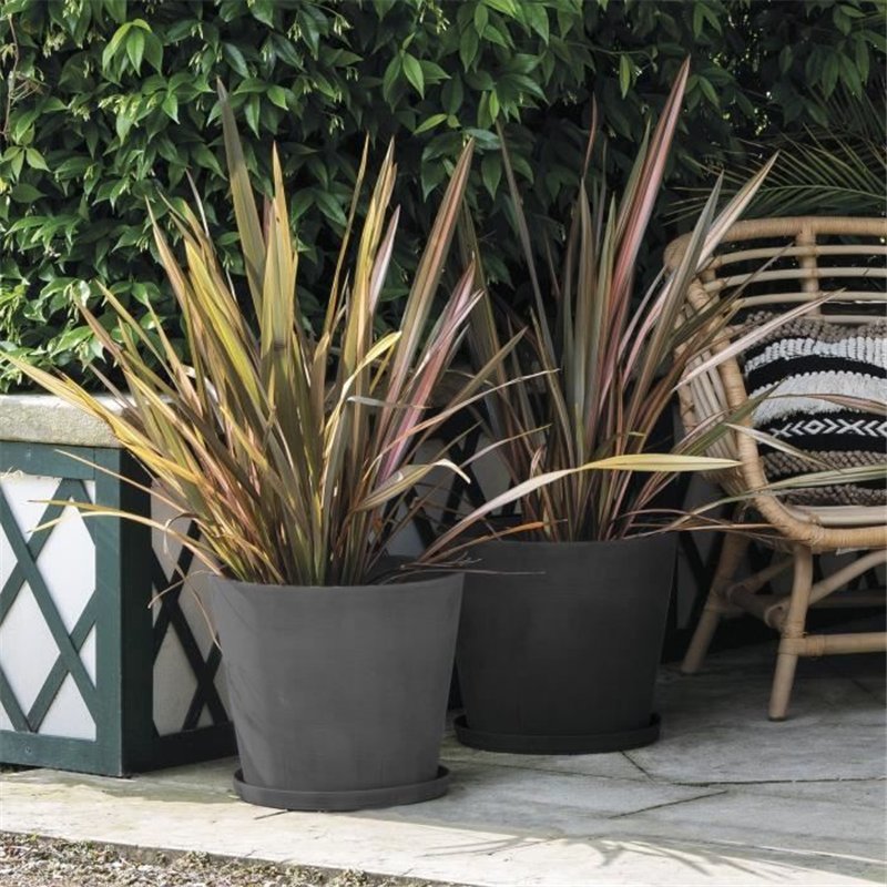 Image secondaire de Pot de fleurs - DEROMA - Origin - 11 L - Anthracite