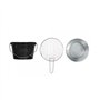 Barbecue a charbon portable - LIVOO - DOC327N - Inox - Surface de cuisson ø27 cm - Hauteur 24 cm