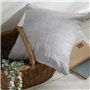 Coussin - TODAY - CHARME - Chambray x Petite broderie Capucine - 40 x 40 cm