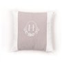 Coussin - TODAY - CHARME - Slub x Chambray x Broderie Berenice - 40 x 40 cm