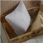 Coussin - TODAY - CHARME - Chambray x Dentelle Constance - 40 x 40 cm