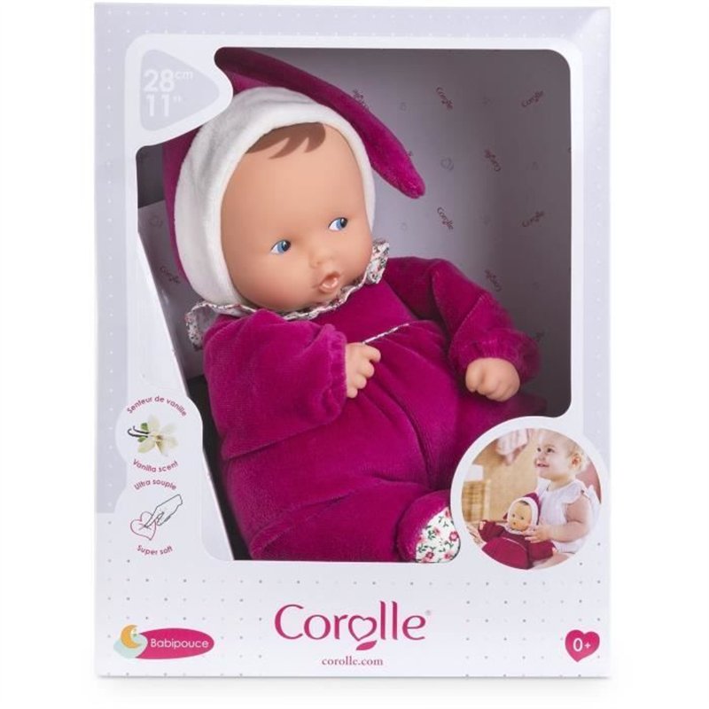 Image secondaire de Doudou - COROLLE - Babipouce Rose Grenadine - 28 cm - senteur vanille - des la naissance
