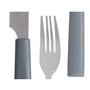 Ensemble de Couverts Gris Argenté Acier inoxydable Plastique (6 Unités)