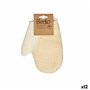 Gant Exfoliant Berilo B7083-10 Blanc Beige (12 Unités)
