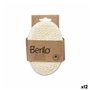 Éponge Corporelle Berilo B7083-8 Blanc Beige 11 x 15 x 5 cm (12 Unités)