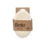 Éponge Corporelle Berilo B7083-8 Blanc Beige 11 x 15 x 5 cm (12 Unités)