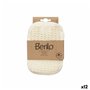 Gant Exfoliant Berilo B7083-5 Blanc Beige (12 Unités)