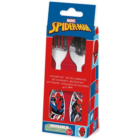 Set de couverts Spider-Man CZ11342 Acier inoxydable Multicouleur 2 Pièces