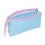 Trousse Fourre-Tout Triple BlackFit8 Smile Rose Bleu clair 22 x 12 x 3 cm