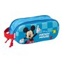 Trousse Fourre-Tout Double Mickey Mouse Clubhouse Bleu 21 x 8 x 6 cm 3D