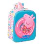 Sac à dos enfant Peppa Pig Bleu Blanc Rose 22 x 27 x 10 cm 3D