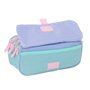 Trousse Fourre-Tout Triple Munich Mellow Bleu Rose Bleu ciel 21,5 x 10 x 8 cm