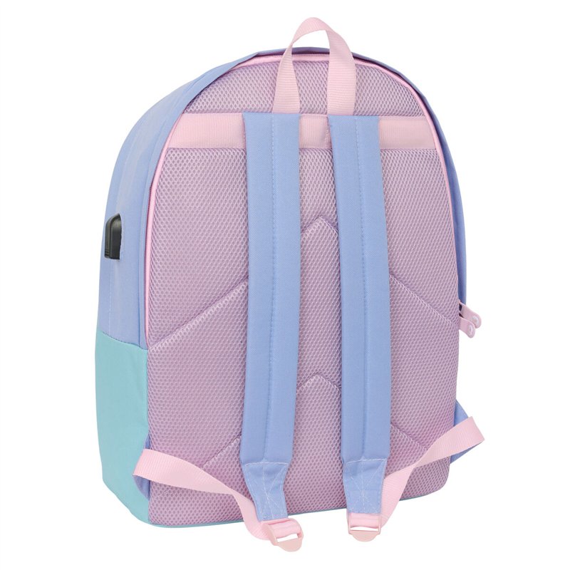 Image secondaire de Sac à Dos pour Portable et Tablette avec Sortie USB Munich Mellow Bleu Rose Celeste