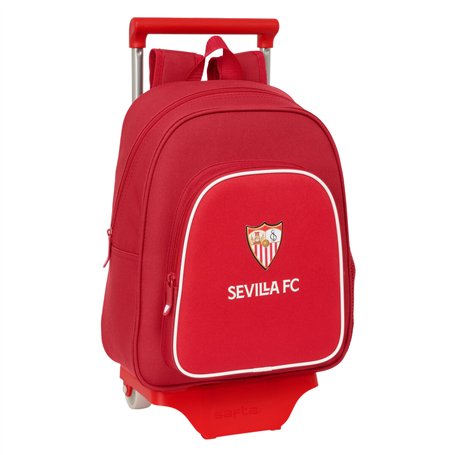 Cartable à roulettes Sevilla Fútbol Club Rouge 28 x 34 x 10 cm