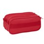 Trousse Fourre-Tout Triple Sevilla Fútbol Club Rouge 21,5 x 10 x 8 cm
