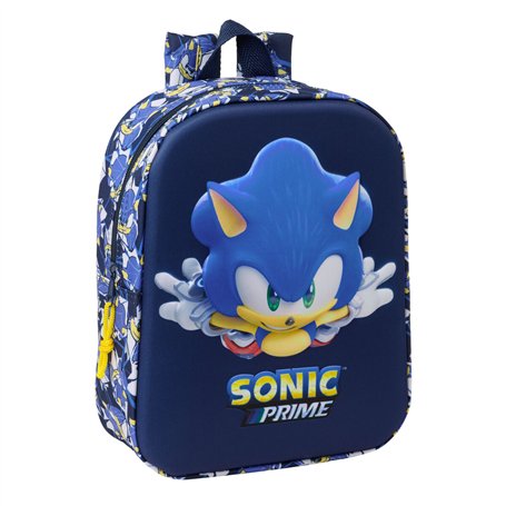 Cartable Sonic City Bleu 22 x 27 x 10 cm