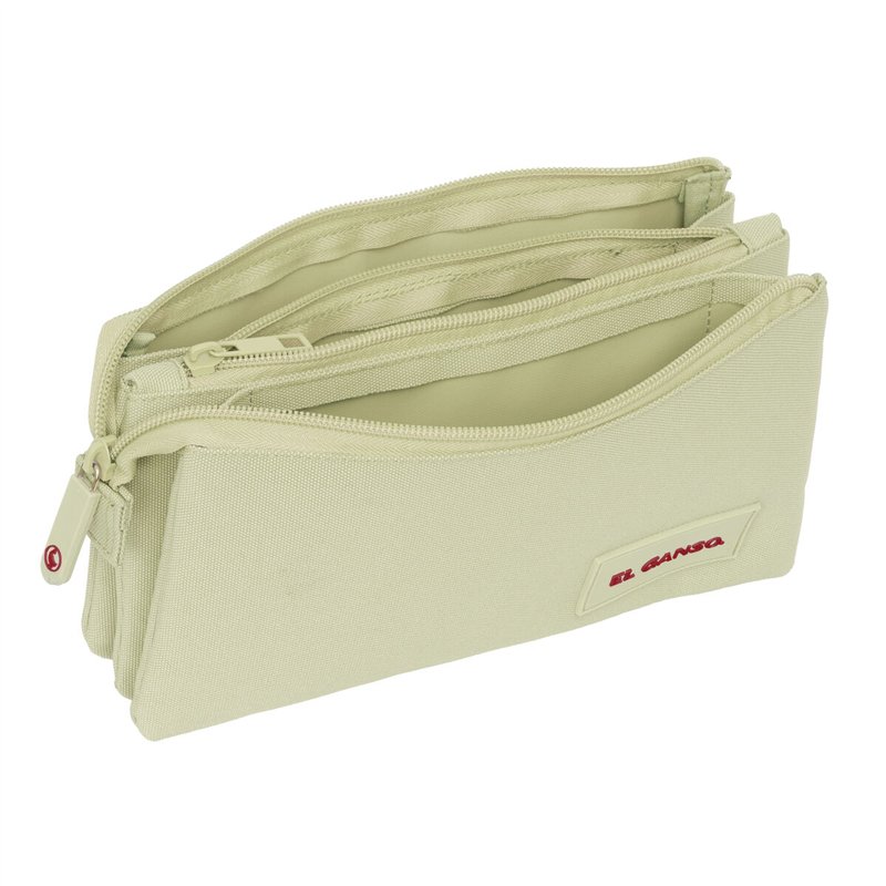 Image secondaire de Trousse Fourre-Tout Triple El Ganso Beige Beige 22 x 12 x 3 cm