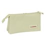 Trousse Fourre-Tout Triple El Ganso Beige Beige 22 x 12 x 3 cm