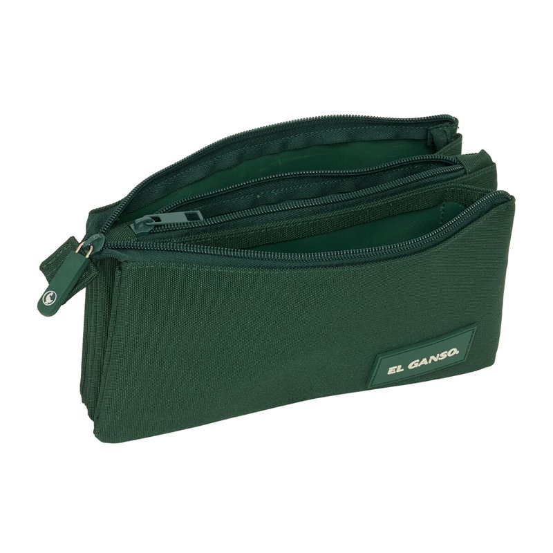 Image secondaire de Trousse Fourre-Tout Triple El Ganso Green Vert 22 x 12 x 3 cm