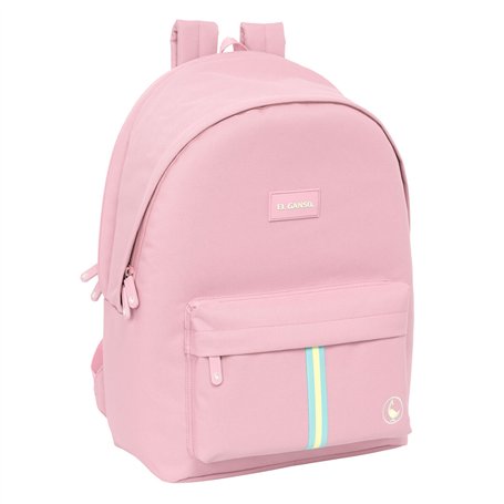 Sac à Dos pour Portable et Tablette avec Sortie USB El Ganso Basics Rose