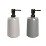 Distributeur de Savon DKD Home Decor Beige Gris Crème polystyrène 8 x 8 x 18 cm (2 Unités)