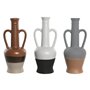 Vase DKD Home Decor Blanc Gris Terre cuite Porcelaine 12
