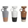 Vase DKD Home Decor Blanc Gris Terre cuite Porcelaine 13