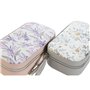 Boîte à bijoux DKD Home Decor Blanc Gris Lila Rose clair Polyuréthane Miroir 18,5 x 10 x 5 cm (2 Unités)