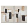Cadre Home ESPRIT Blanc Noir Beige Abstrait Moderne 92 x 3