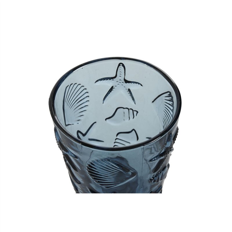 Image secondaire de Set de Verres Home ESPRIT Bleu Verre 345 ml (6 Unités)