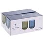 Set de Verres Home ESPRIT Vert Verre Avec relief 275 ml (6 Unités)