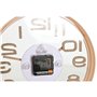 Horloge Murale Home ESPRIT Marron Naturel PVC Bois 30 x 4,7 x 30 cm (2 Unités)