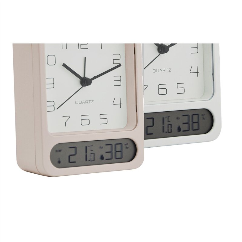 Image secondaire de Horloge de table Home ESPRIT Blanc (2 Unités)