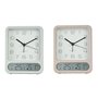Horloge de table Home ESPRIT Blanc (2 Unités)