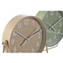 Horloge de table Home ESPRIT Beige (2 Unités)