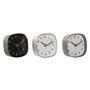 Horloge de table Home ESPRIT Blanc Noir Gris Doré Moderne (3 Unités)