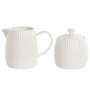 Laitière et sucrier Home ESPRIT Blanc Porcelaine 250 ml 12 x 7
