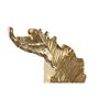 Figurine Décorative Home ESPRIT Blanc Doré Feuille d'une plante 20 x 7 x 22 cm
