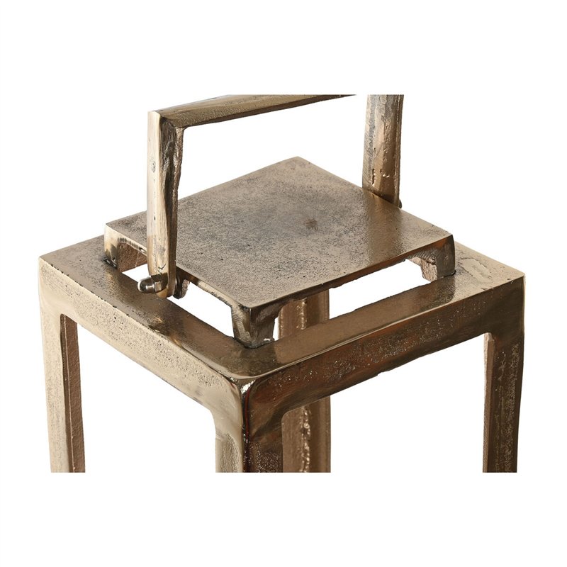 Image secondaire de Lanterne Home ESPRIT Doré Aluminium Verre Moderne 20 x 20 x 74 cm