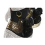 Figurine Décorative Home ESPRIT Blanc Noir Doré Africaine 15 x 9 x 25 cm (2 Unités)