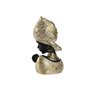Figurine Décorative Home ESPRIT Blanc Noir Doré Africaine 15 x 9 x 25 cm (2 Unités)