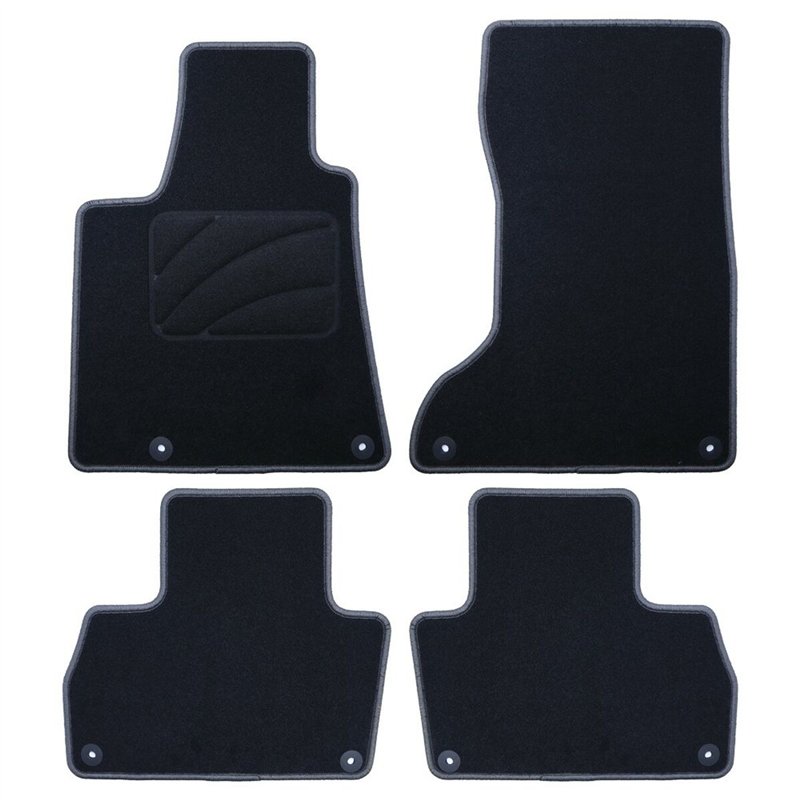 Set de tapis de voitures OCC Motorsport OCCMS0003GD Noir Gris foncé Maserati Levante 2016 5 Pièces