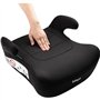 Siege réhausseur auto - BBGO - Kissyrider - 6 a 12 ans - I-SIZE 125-150 cm - Ceinturé - Noir - Déhoussable et lavable