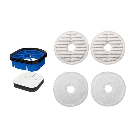 BISSELL Set d'Accessoires pour SpinWave + Vac - Lingettes Lavables et Réutilisables avec Filtre - Inclus Tampons Rugueuses
