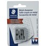 STAEDTLER 510 20 - Blister 1 Taille-Crayon Métal 2 Usages