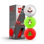 Wilson Staff DX2 Soft/Optix 2018 Xmas - 3er Pack Christmas Golfballs