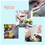 Lot de 4 de Serveur de Pâtes Acier Inoxydable, Jicyor 2pcs Pinces à Spaghettis +1pcs Cuillère à Pâtes +1pcs Outil de Mesure Spag